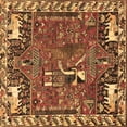 thumbnail image 1 of Ahgly Company Indoor Square Animal Brown Traditional Area Rugs, 7' Square, 1 of 4