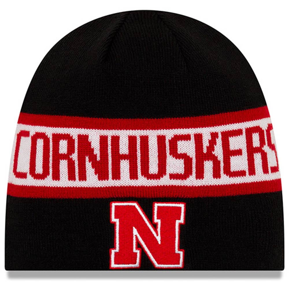 Reversible Knit Beanie - Scarlet - OSFA 