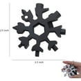 thumbnail image 3 of 18-in-1 Snowflake Multi-Tool, Stainless Steel Multitool Card Combination Compact Portable Outdoor Products Snowflake Tool Card, 3 of 5