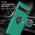 thumbnail image 5 of Case for Google Pixel 7A 2023, Light Shockproof Protective Cover with Built-in Rotating Holder Kickstand Car Magnetic Bracket Case Compatible for Google Pixel 7A 2023 (Green), 5 of 14