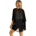 thumbnail image 5 of Womens Kimono Beach Cover Up Chiffon Cardigan Floral Tops Loose Capes, 5 of 6