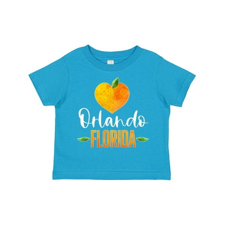 

Inktastic Orlando Florida Orange in Heart Boys or Girls Toddler T-Shirt