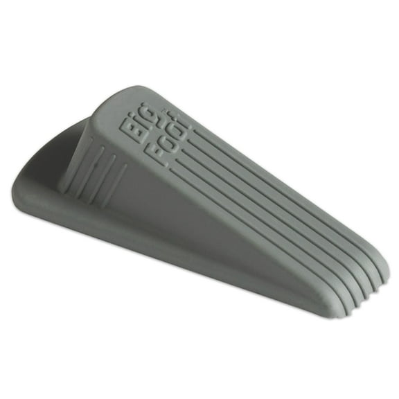 Master Caster® Big Foot® Doorstop, 1 1/4"H x 2"W x 4 3/4"D, Gray
