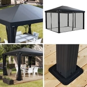 Sojag Monteserra 10 x 12 x 9 ft Black Gazebo