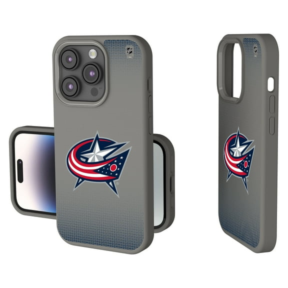 Columbus Blue Jackets Linen Logo iPhone Soft Touch Case