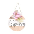 thumbnail image 1 of AMLESO Panneau de Porte en Bois Hello Spring pour Bureau Café, 1 of 7