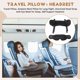 thumbnail image 4 of Almohada de Viaje, Cervical para Vuelos Largos en Avión, Correa Extragrande la Cabeza con Antifaz Dormir, Reposacabezas Soporte 360°., 4 of 10