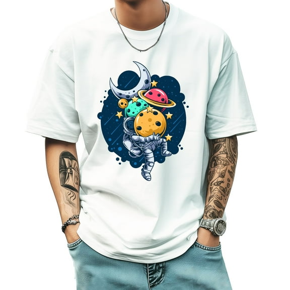 Graphic Tees for Men Summer New Print Casual Tee Fashion Trend Sports Shirt Select