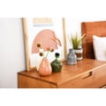 thumbnail image 4 of Main + Mesa Stoneware Bud Vases in Crackle Glaze, Olive/Terracotta Tones, Set of 4, 4 of 7