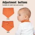 thumbnail image 5 of Qissep 10 Pack Muslin Baby Bibs, 100% Cotton Extra Absorbent & Soft Unisex Baby Bibs for Baby Girl & Boy, Drooling Newborn, Teething Toddler, Infant 0-36 Months, 5 of 7