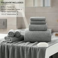 thumbnail image 2 of Green Essen 8 Pieces Extra Large Bath Towel35"x 70" Highly Absorbent Quick Dry Bath Sheets Bath Towel Oversized Clearance Soft Shower Towels for Bathroom Spa Hotel Gym(Dark Grey), 2 of 8