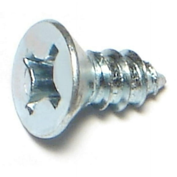 #12 x 1/2" Zinc Plated Steel Phillips Flat Head Sheet Metal Screws SMSFLS-182