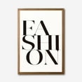 thumbnail image 4 of Modern Minimalist 'FASHION' Typography Canvas Wall Art &ndash; Black and White Print, 4 of 10