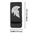 thumbnail image 2 of Stainless Steel Spartan Warrior Champion Classic Slim Money Clip Credit Card Holder, 2 of 2