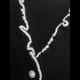 thumbnail image 5 of Suéter de Larga con Cuentas de Perlas para Mujer, Cuello en V, Ribete de Volantes, Jersey de Punto. Negro S, 5 of 7
