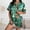 Blackish Green13, variant on Halloween Pajamas Halloween Satin Pumpkin Pocket Button Nightwear Pajamas for Women Set