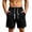 A-Black694, variant on Men's Rivet Detail Drawstring Shorts Straight Cut Street Gym Training Bermudas