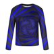 thumbnail image 5 of Blusas y camisas de manga larga con cuello redondo para hombre, blusa informal de manga larga con cuello redondo y estampado de rayas, blusa de poliéster para hombre, 5 of 5