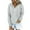 Gray, variant on Annhoo Plus Size Knit Sweatshirts for Women Warm Quarter Zipper Drawstring Hooded Tops Long Sleeve Casual Comfy Pullover
