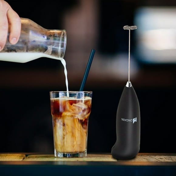 Dvkptbk Kitchen Powerful Milk Frother Handheld Foam Maker for Lattes - Whisk Drink for Coffee, Mini Foamer for Cappuccino, Frappe, Matcha, Hot Chocolate & Coffee Creamer