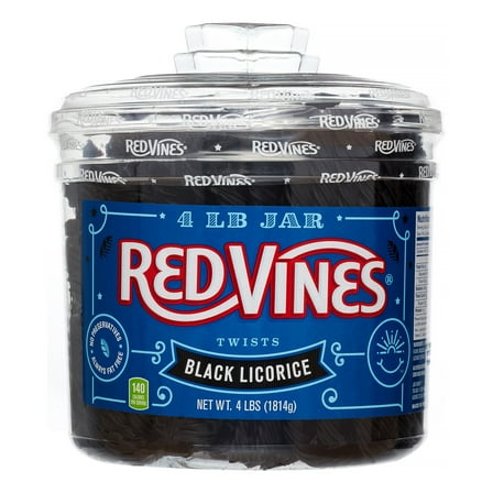 Red Vines Black Licorice Twists, 4 Lb.