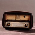 thumbnail image 3 of jifeng Vintage Radio Modèle Rétro Ornement Décoratif Résine Artisanat Table Marron, 3 of 8