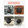 thumbnail image 6 of KFFKFF 6-Inch Wall Vent Cover, Round Louvered AC Vent with Protective Screen, Durable Stainless Steel for Home, Bathroom, Garage, Kitchen, Basement (2-Pack, Black), 6 of 9