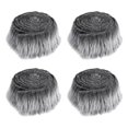 thumbnail image 2 of 4 piezas de tela de piel sintética, parches de piel lanuda, tela para disfraz, bricolaje, Cosplay, piel peluda para decoración, sombrero de Navidad, Gris escarcha Soledad Tela de piel sintética, 2 of 8