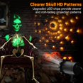 thumbnail image 2 of Proyector de Halloween Nagudenfo 3D Dynamic Green Skull Ghost, 2 of 7