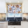 thumbnail image 6 of Coolnut Paisley Floral Kitchen Curtains 2 Panels, UV Protected Tier Curtains Half Window Curtains for Guest Room Bathroom Sink Laundry Room Basement,24"x 27", 6 of 6
