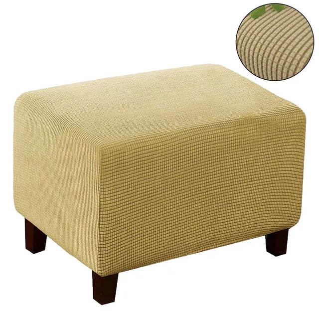Sexy Dance Slipcover Stretch Protector Soft Universial Multi Colors Footrest Cover Waterproof Polyester Rectangle Larger Size Folding Beige Checked Hairpin Stool Set S Code Trumpet