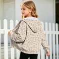 thumbnail image 3 of Grblisyd Oversized Hoodies For Teen Girls Zip Up Hooded Sweatshirt Cute Back to School Clothes Trendy Leopard Print Long Sleeve Hoodie, 3 of 6