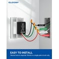 thumbnail image 7 of ELEGRP Smart Light Switch, Single Pole/3 Way, 2.4GHz Wi-Fi Light Switch Compatible with Alexa & Google Assistant, Neutral Wire Required, APP Control, UL Certified, White 1 PC, 7 of 7