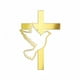thumbnail image 1 of KAKOWELY adornos para tarta de bautizo: Cruz de paloma de plástico para decorar tartas. Insertos reutilizables para cupcakes, para bautizos, primera comunión, baby showers, fiestas religiosas., 1 of 4