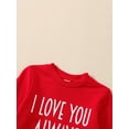 thumbnail image 3 of Aunavey Toddler Baby Boys Girls Valentine's Day Sweatshirt MR. Steal Your Heart Pullover Spring Clothes Top, 3 of 8