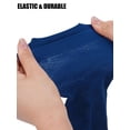thumbnail image 6 of Spencer Mens Silk Work Socks 2 Pack, Breathable Ultra Thin Nylon Dress Socks Over the Calf for Causal Business, Blue, 6 of 9