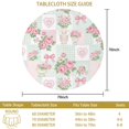 thumbnail image 3 of Pioneer Flower Floral Print Pattern Round Tablecloth 60 X 60 Inch, Wrinkle Resistant Wipeable Table Cloth for Kitchen Dining Picnic Patio Party, 3 of 6
