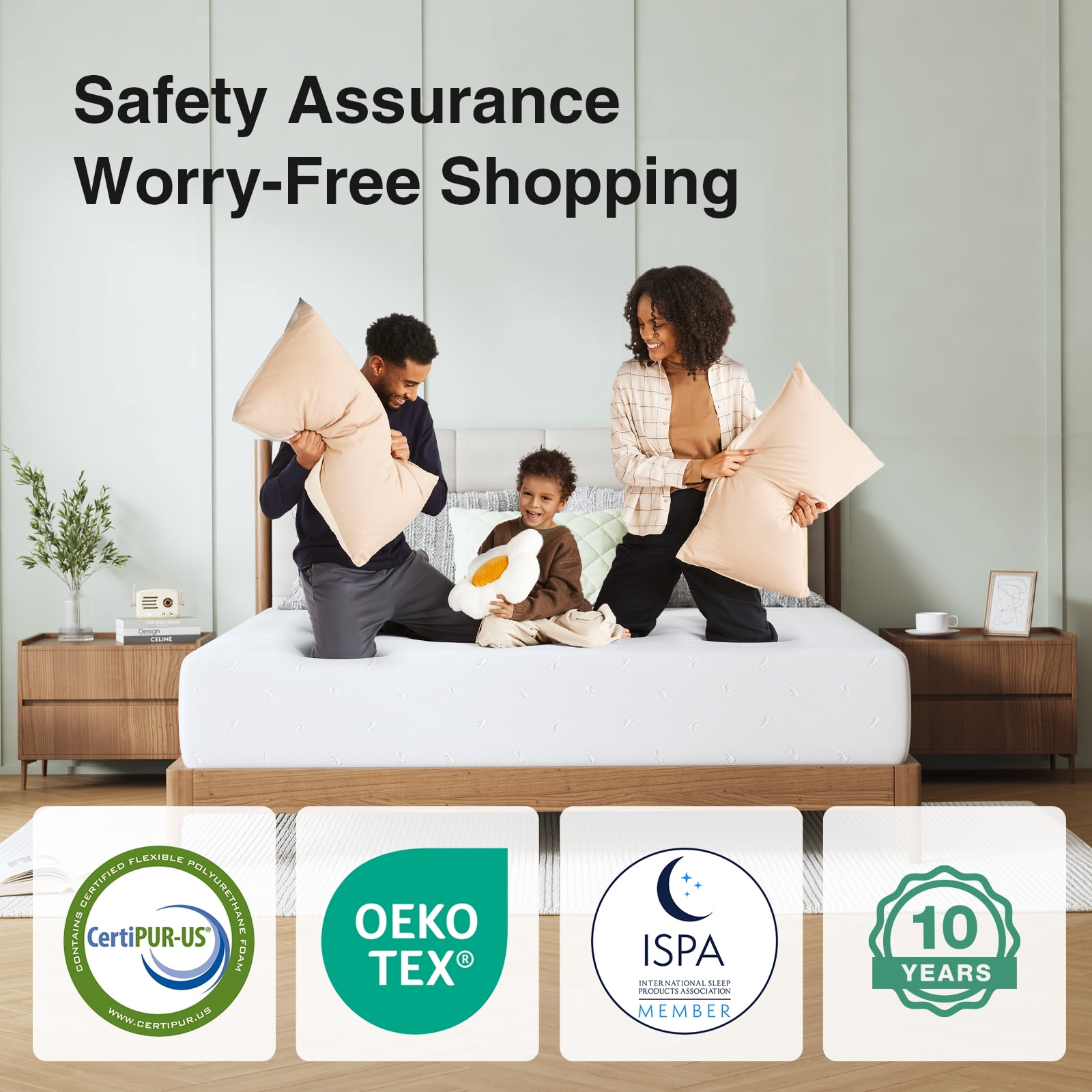 Novilla Twin Mattress 6 Inch, Twin Size Memory Foam Mattress for Kids with Breathable Comfort & High-Density Support Foam for Cool Touch & Enhanced Support Mattresses in a Box