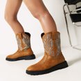 thumbnail image 2 of Vintage Embroidered Mens Round Toe Boots, 2 of 9