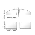 thumbnail image 2 of Gytml 4 Pack Car Window Sun Shade Universal Mesh Side Window Sunshades Uv Protection Privacy Car Window Cover For Sedan Auto Interior Accessory(Beige-4PCS), 2 of 4