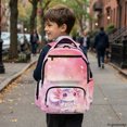 thumbnail image 6 of HELLHERO Axolotl Space Print Casual Daypack with Water Resistant, Padded Adjustable Straps Multi-Pocket 17 Inch Teen Boys Backpack for Middle School Daily Commute, 6 of 8