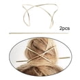thumbnail image 1 of 2x Pinzas decorativas Updo del palillo del cabellero del palillo del cabellero cabellero mujeres de Colco Ponytail Hair Clip Bun Maker, 1 of 8