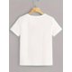 thumbnail image 2 of Camiseta con estampado floral y de conejito de Pascua para mujer. Cuello redondo informal, manga corta, mezcla modal, lavable a máquina. Ideal para primavera, verano y otoño. Para adultos, hombres y m, 2 of 6