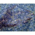 thumbnail image 4 of oneOone Silk Tabby Fabric Stripe & Square Geometric Print Fabric By The Yard 42 Inch Wide, 4 of 4