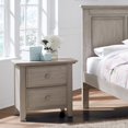 Oxford Baby Kenilworth 2 Drawer Nightstand, Stone Wash