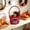 Red, variant on BSJJY Black Halloween Candy Basket 7.9x5.5 Inch, Reversible Fabric Treat Bucket with Handle, Cute Print Prank or Treat Bag