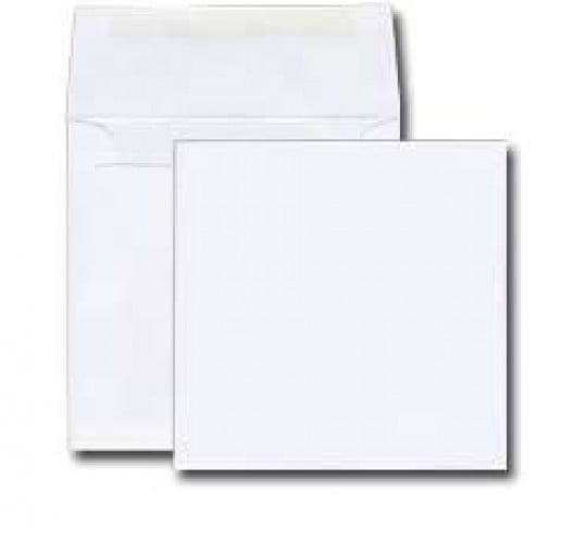 8 Square Invitation Envelope - 28# White (8 x 8) - Announcement ...