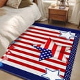 thumbnail image 4 of Area Rugs 2.7'x5', Independence Day Carpet for Living Room Bedroom Dining Room, American Flag Patriotic Star Red Striped Throw Kitchen Rugs Non Slip Washable Rectangle Indoor Outdoor Rugs, 4 of 8