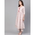 thumbnail image 3 of Idalia Baby Pink Printed Flared Kurta Set, 3 of 5