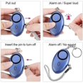 thumbnail image 3 of Paquete de 5 llaveros con alarma de seguridad personal de 140 db con luz LED, alarma personal, 3 of 4